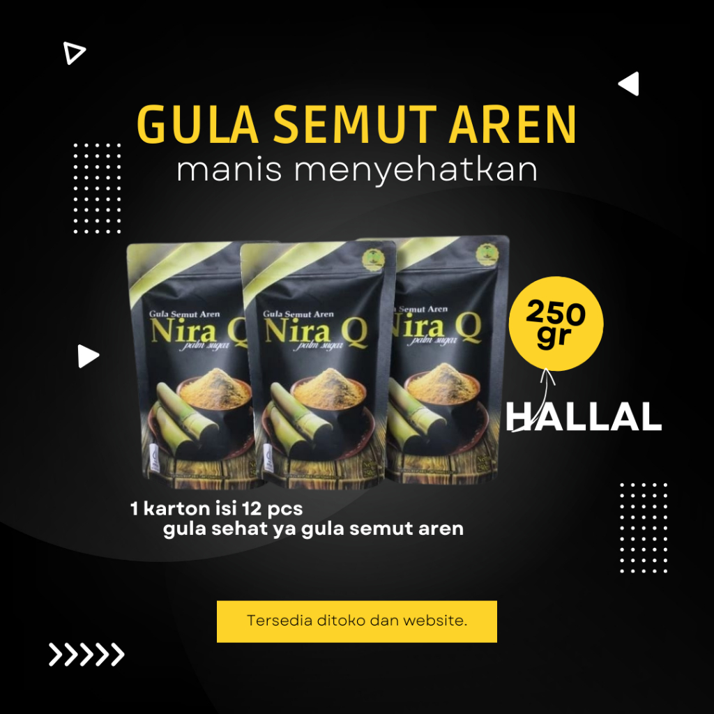 

Gula Semut Aren Premium 1 karton isi 12 pcs