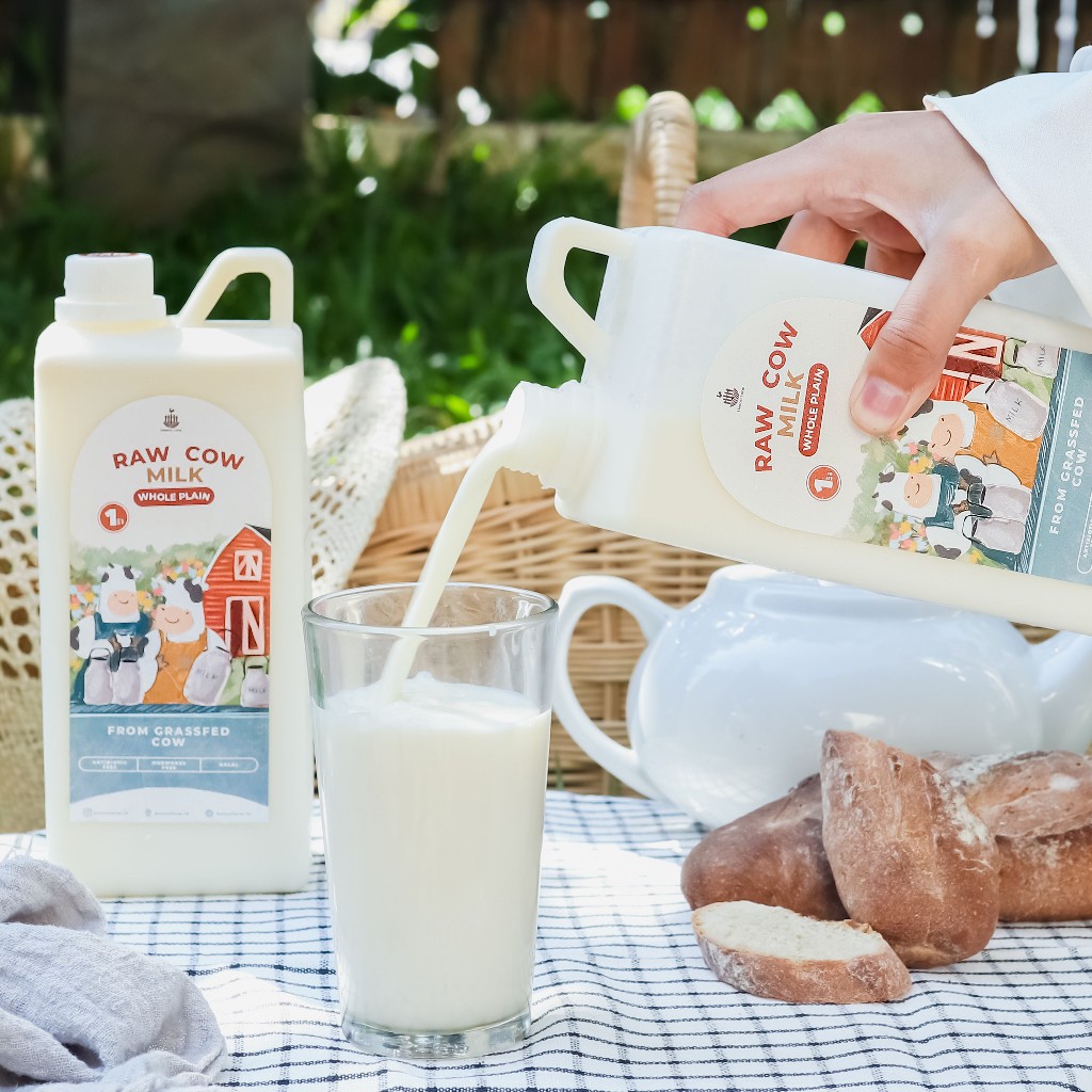 

Grass Fed Raw Cow Milk Honestfarm 1 Liter