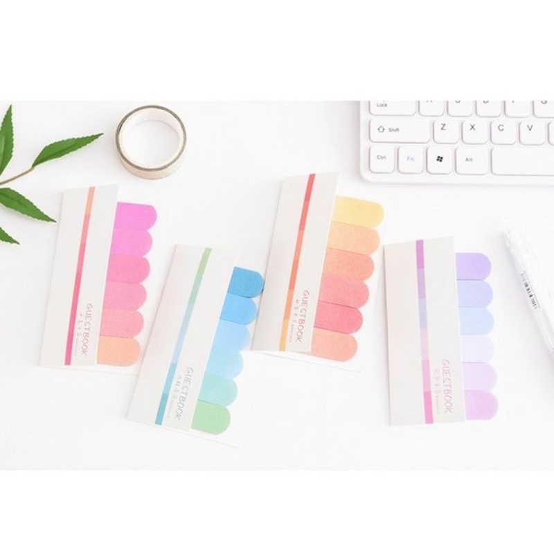 

[READY STOCK] STICKY NOTES PAGE MARKERS BOOKMARK MINI INDEX LABEL MARKS RAINBOW