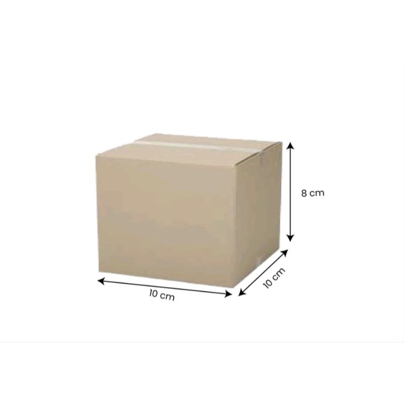 

10x10x8 cm kotak baru untuk packing online shop | kardus | jual kotak polos untuk packing jualan