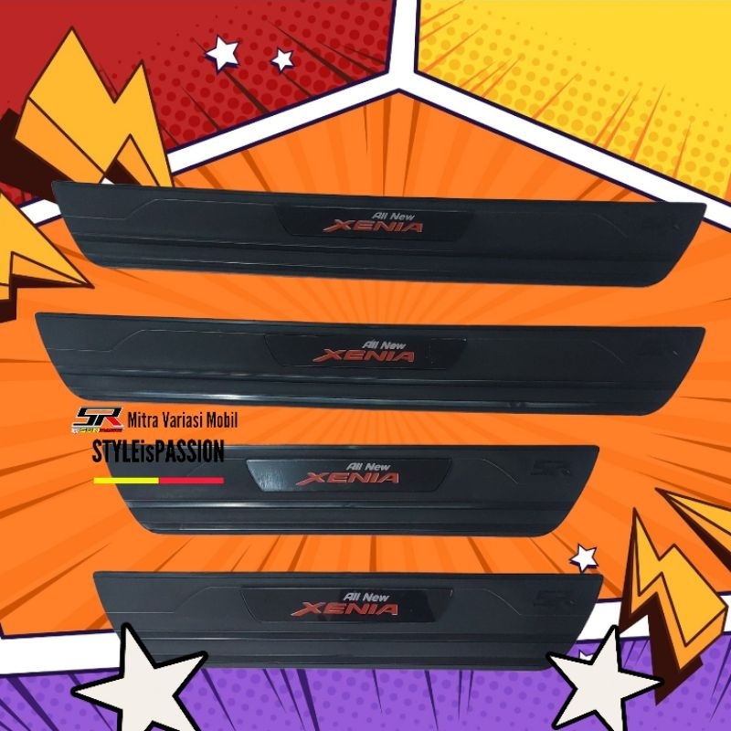 Sunrise Aksesoris Mobil Daihatsu Pelindung pijakan kaki pintu samping Xenia 2021-2023