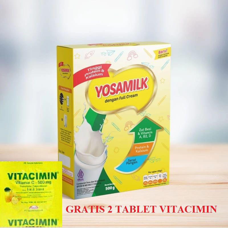 

Yosamilk Premium Rasa Full Cream Susu Penggemuk Badan 500 Gram
