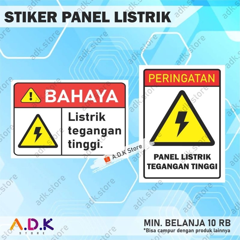 

STIKER PANEL LISTRIK | STIKER PERINGATAN PANEL