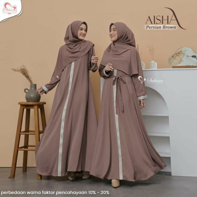 AISHA SERIES DRESS SET BY SALVINA (PERSIAN BROWN M)