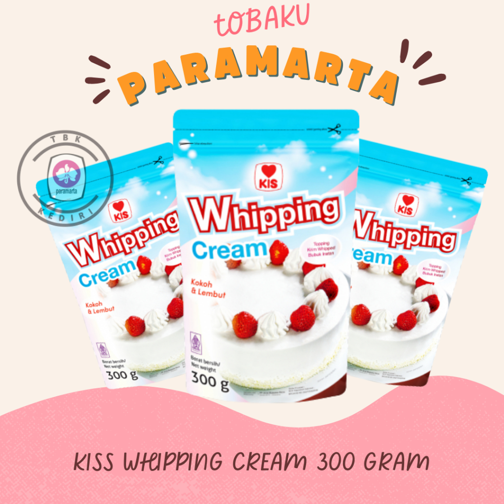 

WHIPPING CREAM KISS POCKET 300 GRAM / WHIPPING CREAM MURAH