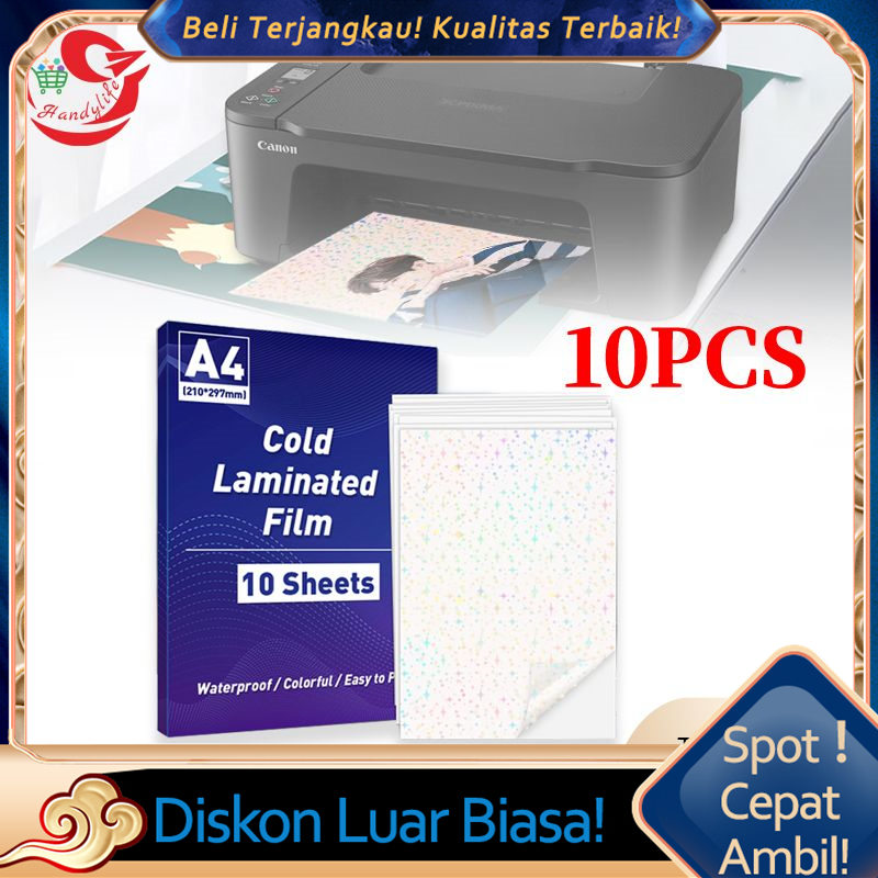 

10pcs Stiker Vinyl Inkjet A4