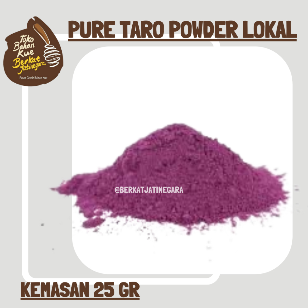 

PURE TARO POWDER LOKAL/ BUBUK TARO / UNTUK MINUMAN DAN KUE / 25 GR