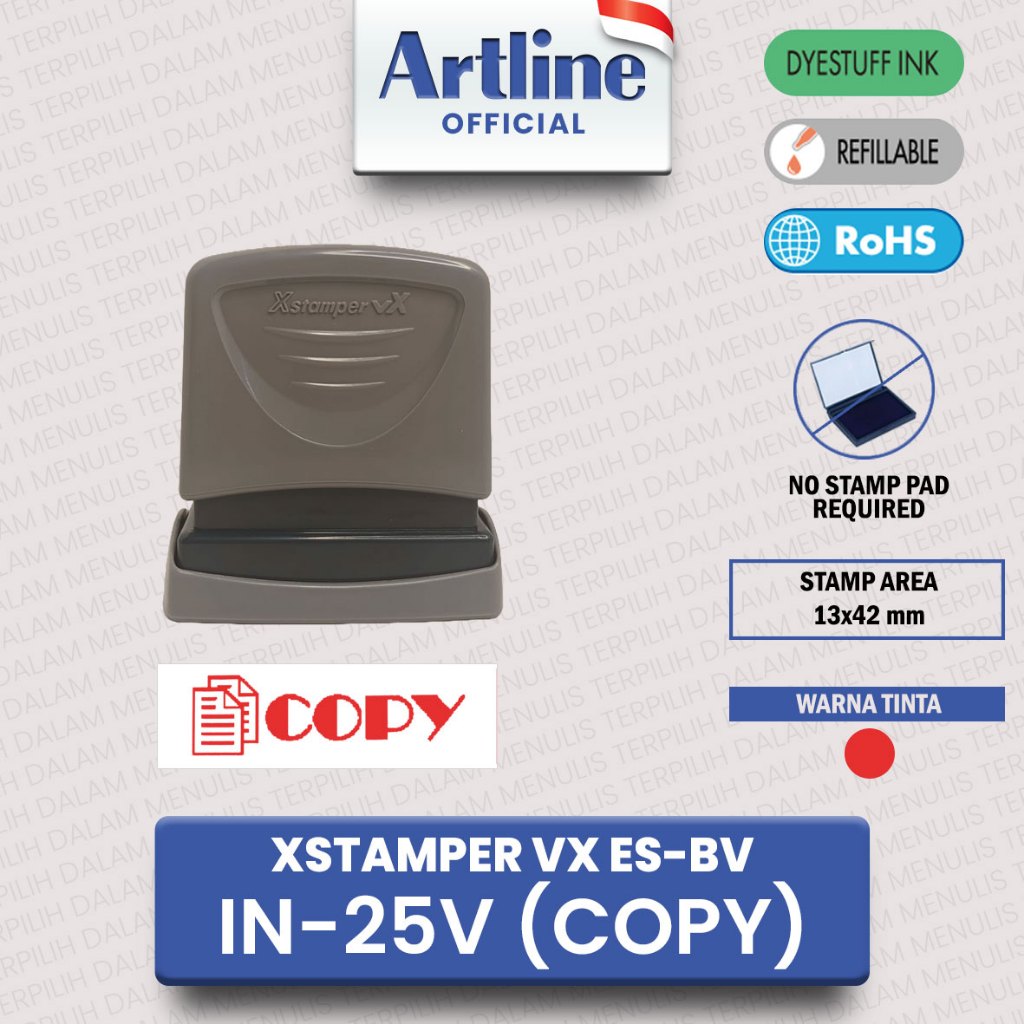 

ARTLINE XSTAMPER VX ES-BV IN-25V (COPY) / STEMPEL COPY