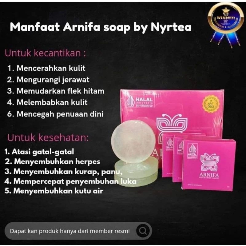 100% original Sabun Arnifa by nearty