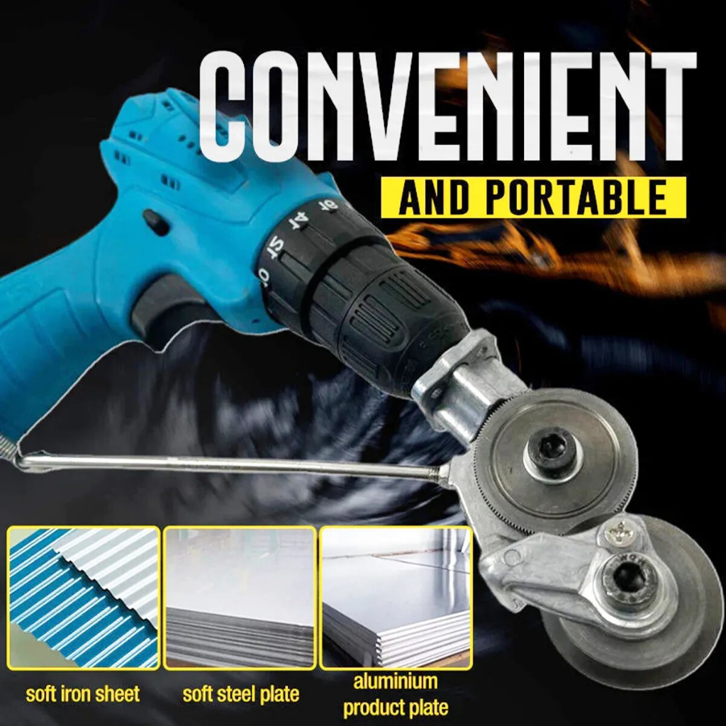Adaptor Bor Gunting Seng Alat Pemotong Plat Baja Tipis