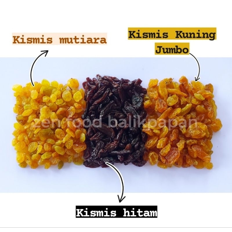 

Kismis hitam/golden raisin/mutiara 500gr
