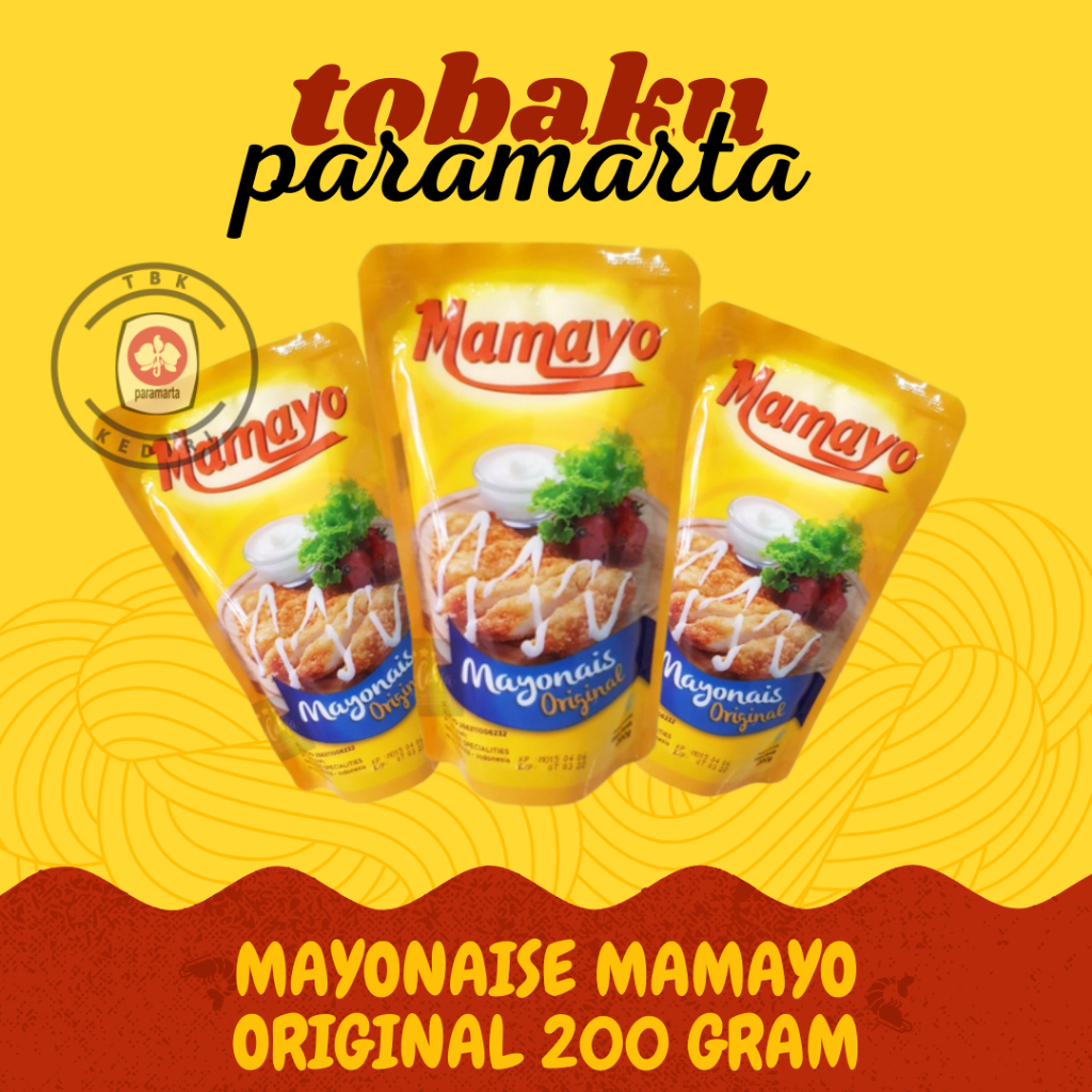 

MAYONAIS MAMAYO ORIGINAL KEMASAN POUCH 200 GRAM 500 GRAM / MAYONAIS MURAH / MAYONAIS ORIGINAL