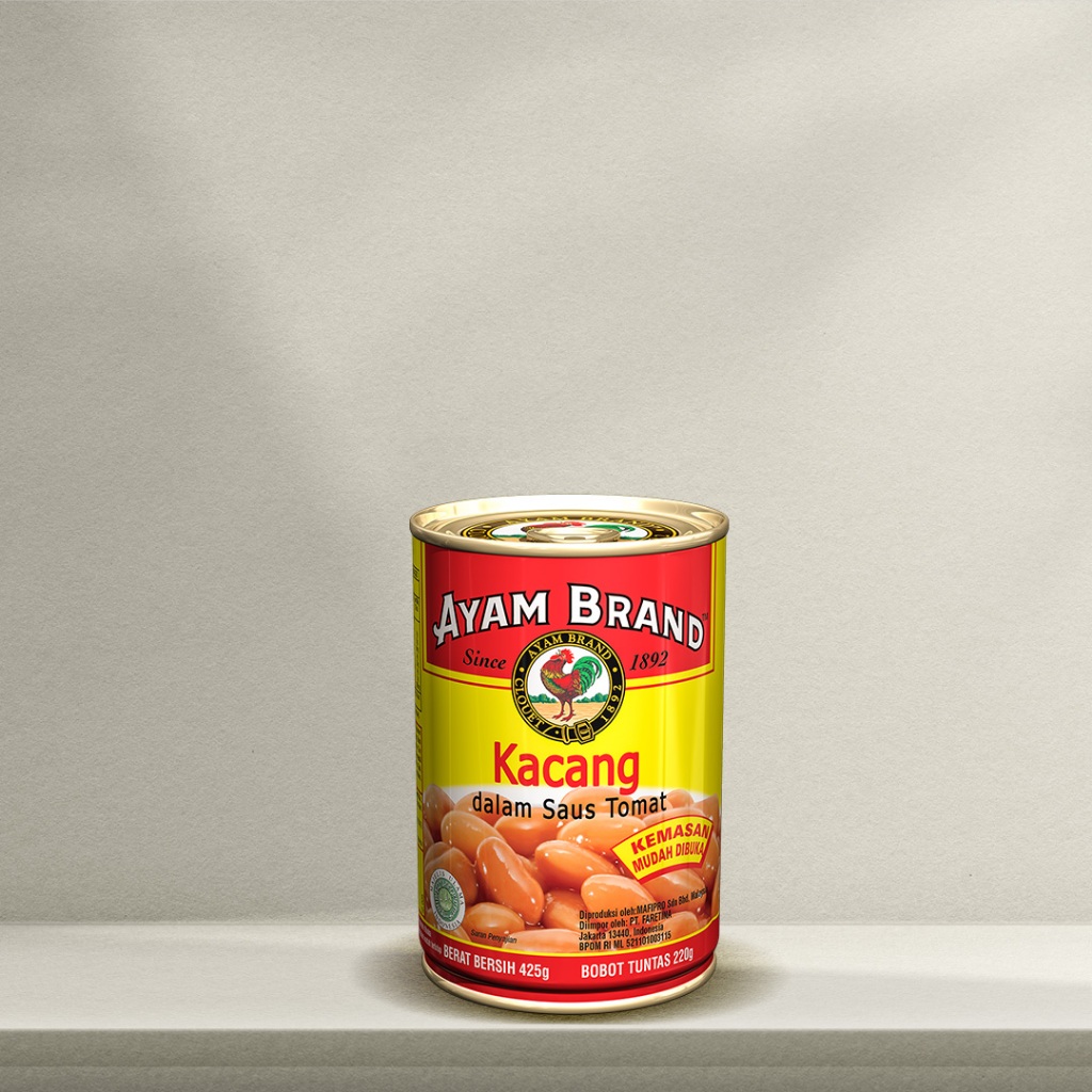 

Ayam Brand Baked Beans (Kacang dalam saus Tomat) 425gr