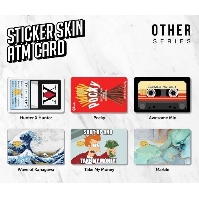 

Sticker Skin ATM Card Series - Vinyl Debit Credit Emoney Flazz Stiker - HxH, Full No Chip