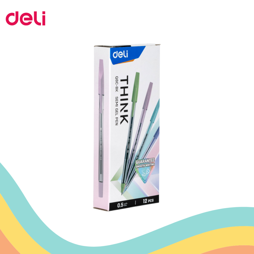 

SEMI GEL PEN DELI WQ-8C BK (12 PCS)