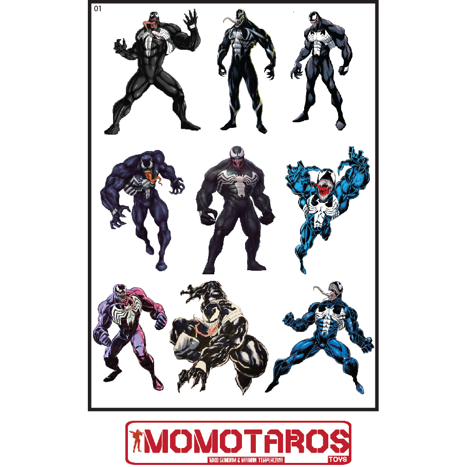 

Sticker murah antiair transparan Venom solo marvel 1 pc