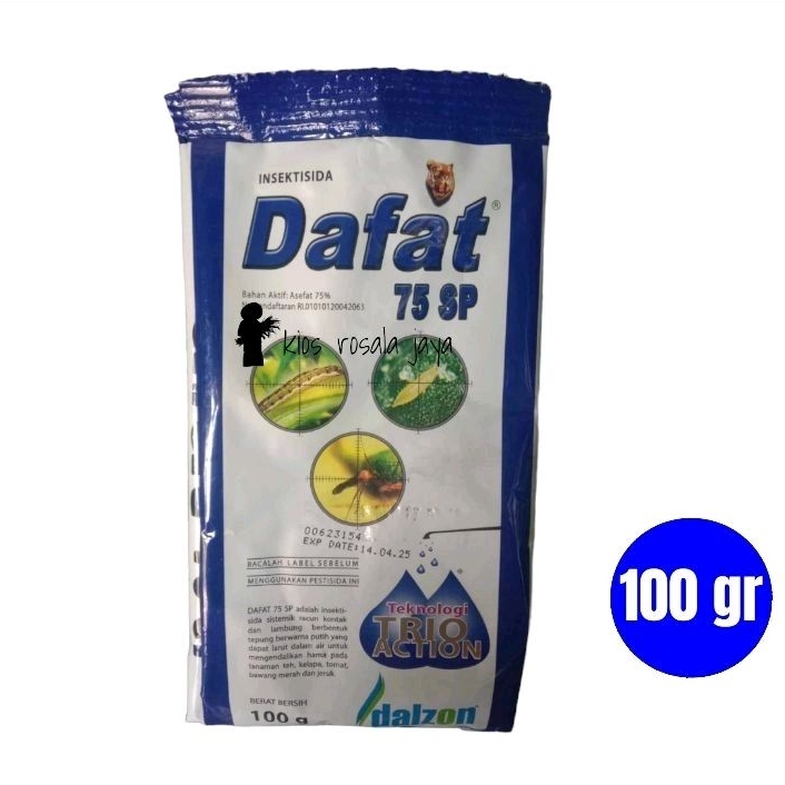 Insektisida DAFAT 75 SP 100 gram bahan aktif Asefat