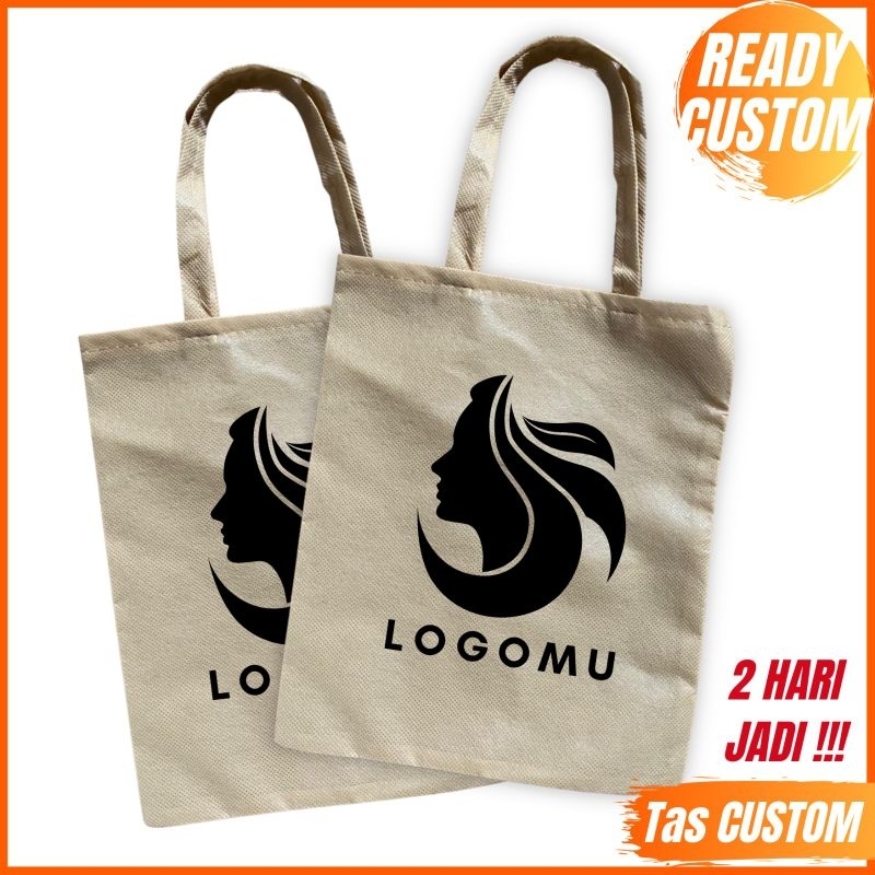 

TAS SPUNBOUND PROMOSI TOKO OLSHOP KOSMETIK FREE SABLON SOUVENIR TOKO TERMURAH F 20X25 50GSM