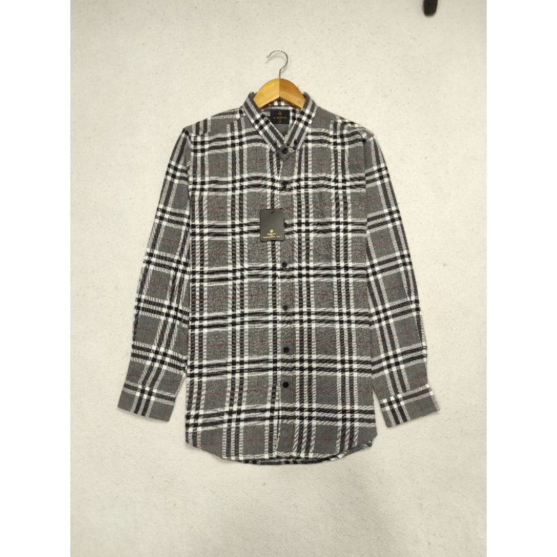 kemeja kotak pria Hassenda