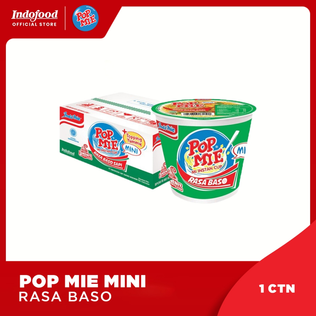 

1 ctn - Pop Mie Mini Rasa Baso