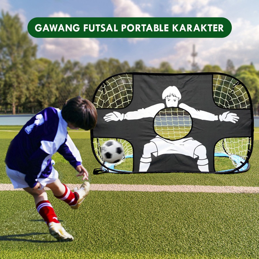 Gawang Futsal Mini Portable Karakter | Gawang SepakBola Portable