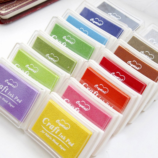 

Stamp pad 1 warna bak stempel craft ink pad diy journal scrapbook tinta stempel warna warni HB1363