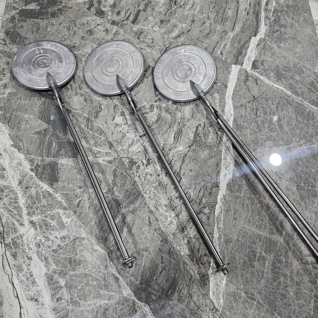 Cetakan Kue Semprong Bulat Manual Aluminium 4.5" Pastry Maker Egg Roll