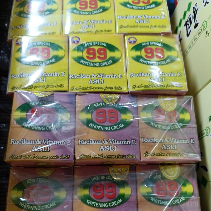 

[12pc] cream 99 dus kotak hologram