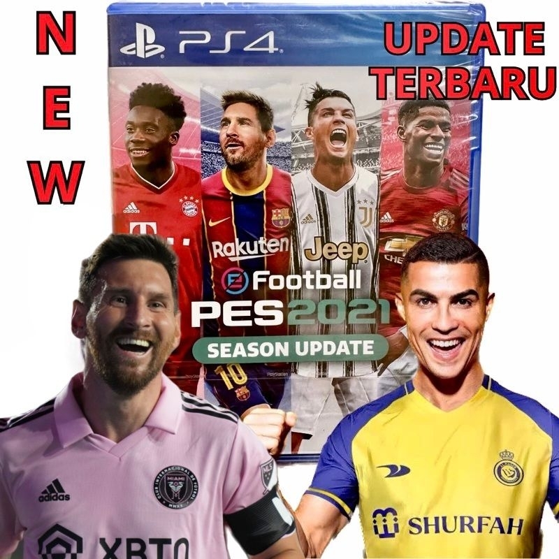 Pes 2021 PS4 Ps5 Kaset Pes2021 Playstation PS 4 5 eFootball Konami CD Games Sepak Bola 21 Pes21 baru