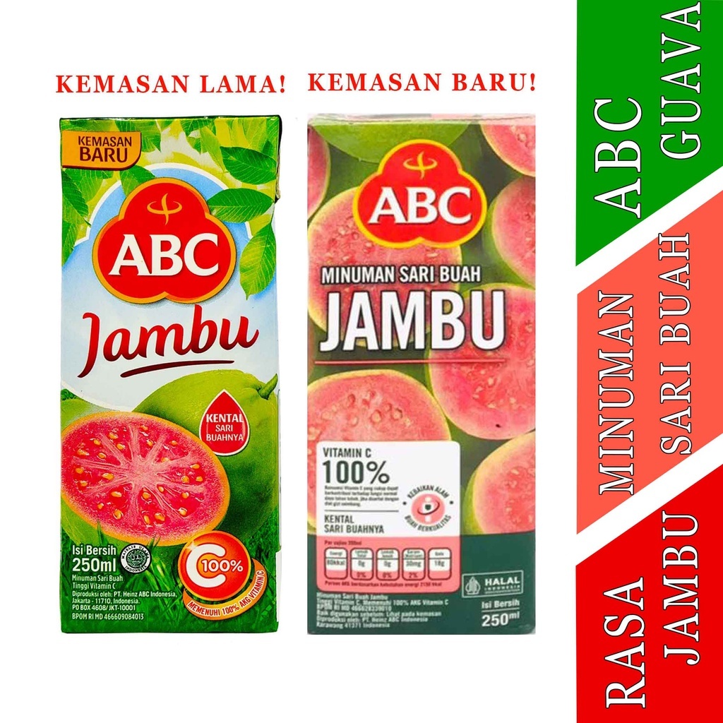 

Minuman Rasa Jambu - Abc Drink - Minuman Jus Buah - 250ml