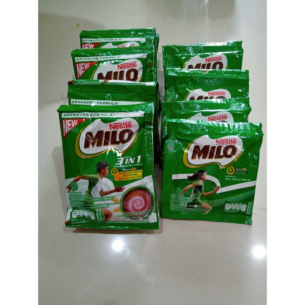 

PROMO NESTLE MILO ACTIVE GO 22 GRAM SACHET / MILO COKLAT RENCENG / SUSU COKELAT MILO SASET