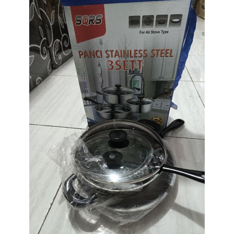 Panci Stainless Steel 3 Set PANCI