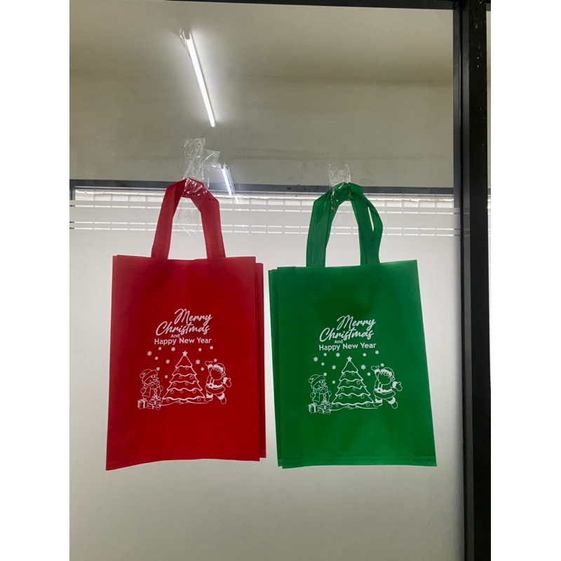 

READY STOK TAS NATAL 30x40x8 CM/ GOODIE BAG MOTIF NATAL / TAS SOUVENIR NATAL TERMURAH / BINGKISAN NATAL