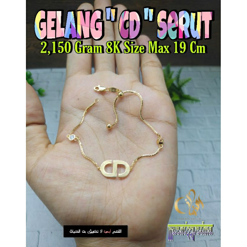 GELANG CD SERUT EMAS ASLI