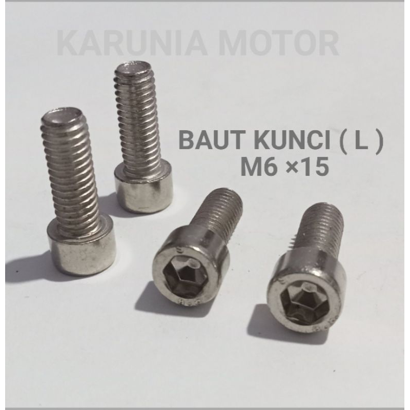 Baut Kunci L 10 / Baut kunci L M6 × 15 Nekel