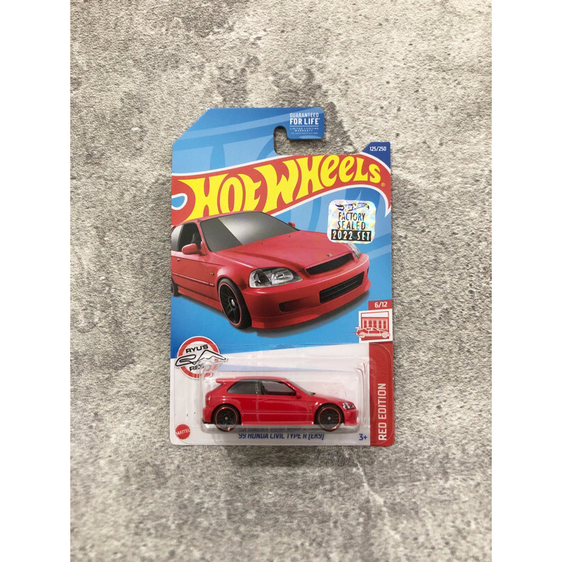 Hot Wheels ‘99 Honda Civic Type R EK9 Merah Target Exclusive Factory Sealed FS (Red Edition 2022)
