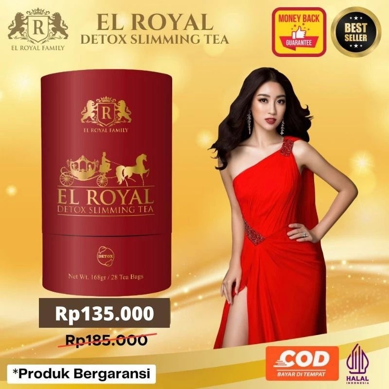 El Royal Detok Slimming Tea - Teh Detox 1 Paket original Sehat