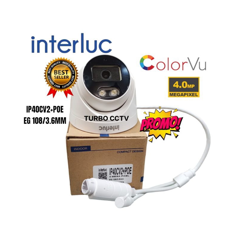 IP Camera Edge IP40X-POE Asli 4MP CCTV Indoor  NVR