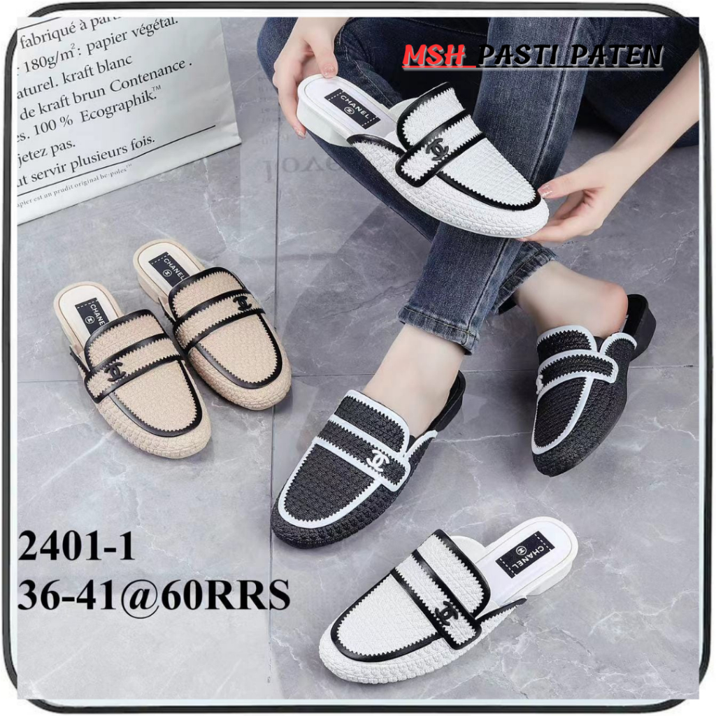 BALANCE 2401 SIZE 36-41/Sepatu Sandal Loafers Wanita Sendal Selop