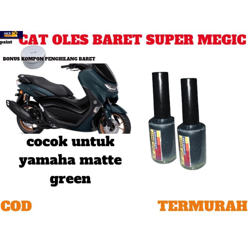 CAT OLES PENGHILANG BARET YAMAHA NMAX MATTE GREEN ,HIJAU DOF .CAT NMAX HIJAU .