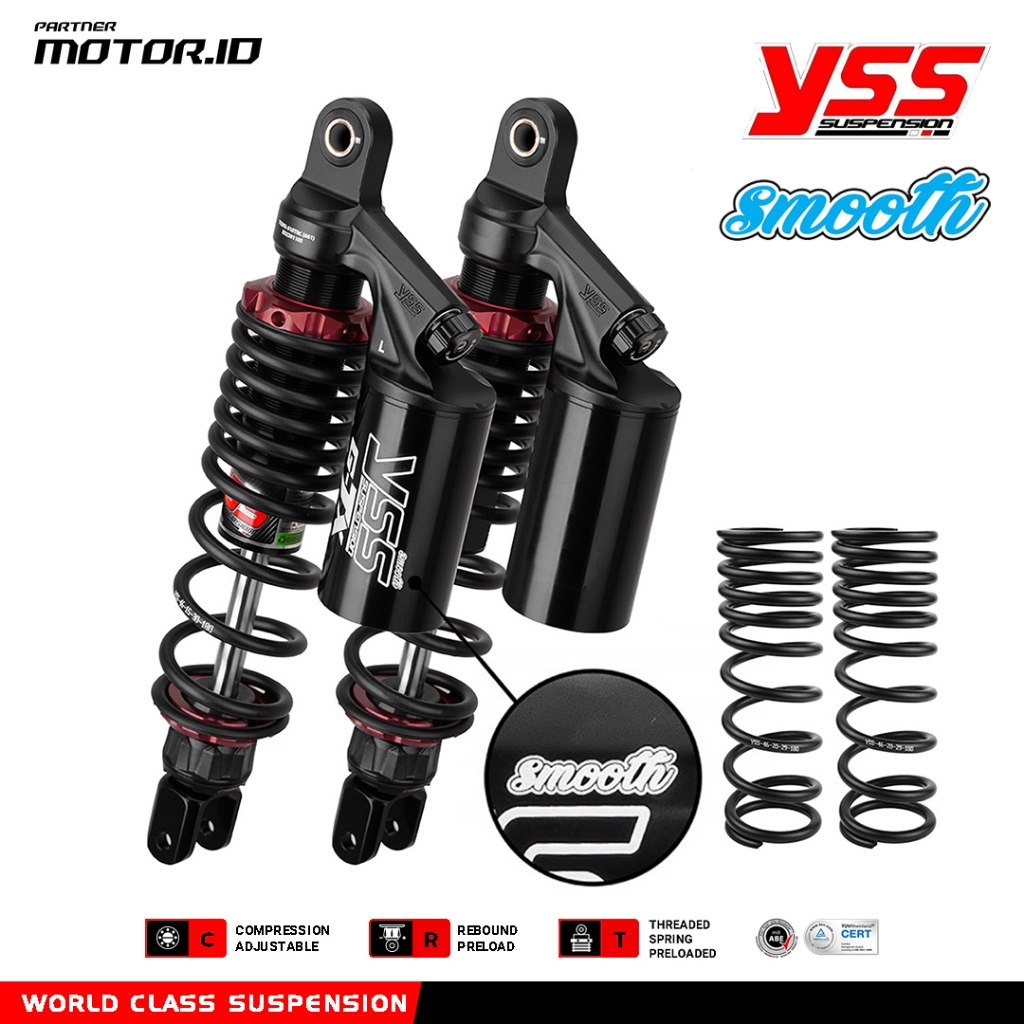 SHOCK BELAKANG NEW NMAX 155 AEROX 155 CONNECTED YSS GTX BLACK SERIES