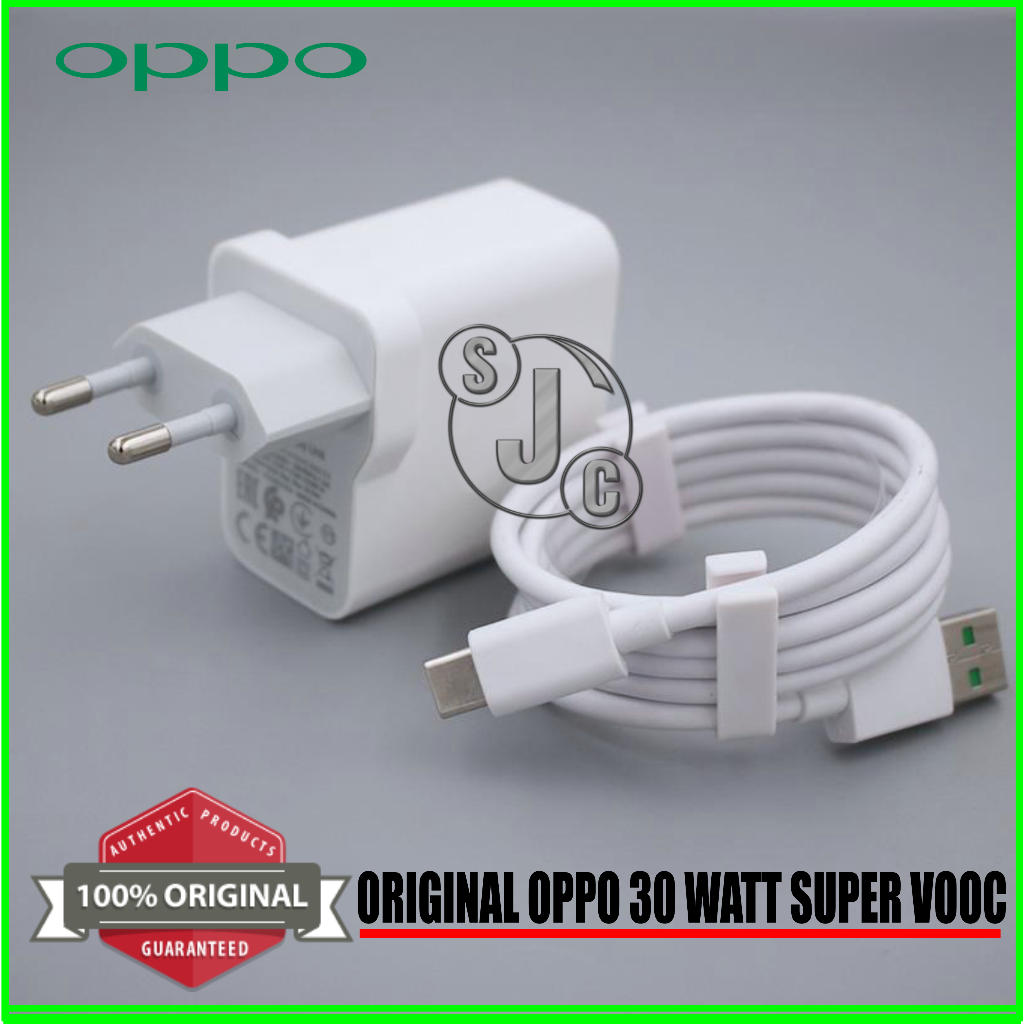 Charger OPPO Super Vooc 30 Watt ORIGINAL 100% Casan Super Vooc USB C