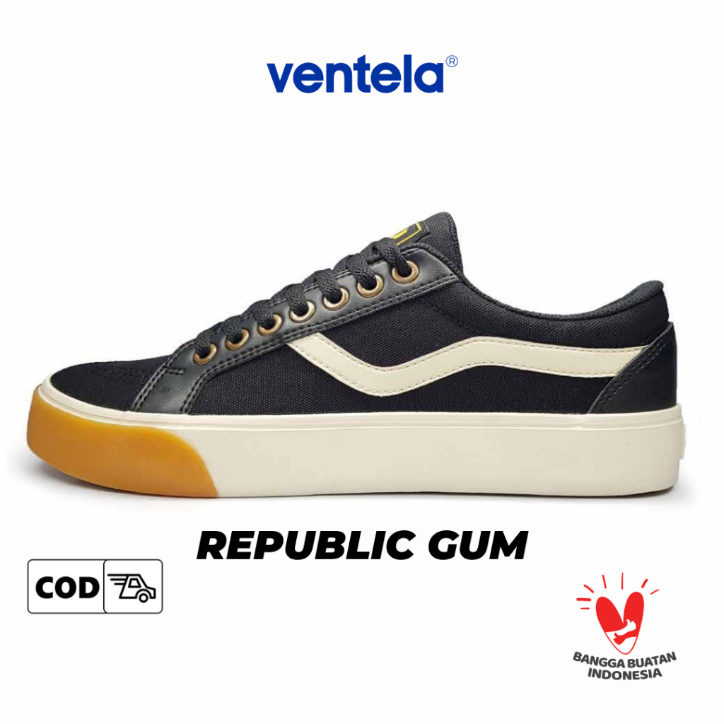 Ventela Republic Low Black Gum