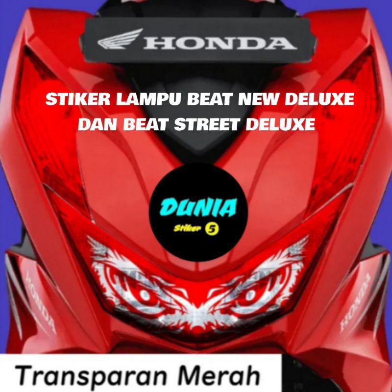 Stiker variasi lampu beat new deluxe dan beat street tahun 2020 2023