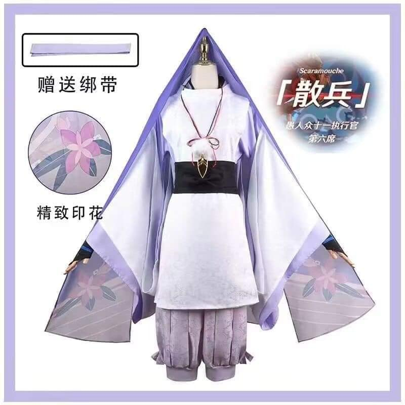 WAIFUKU - PO Scaramouche Past Scara Past Scarapast Kunikuzushi Genshin Impact Kostum Cosplay Costume
