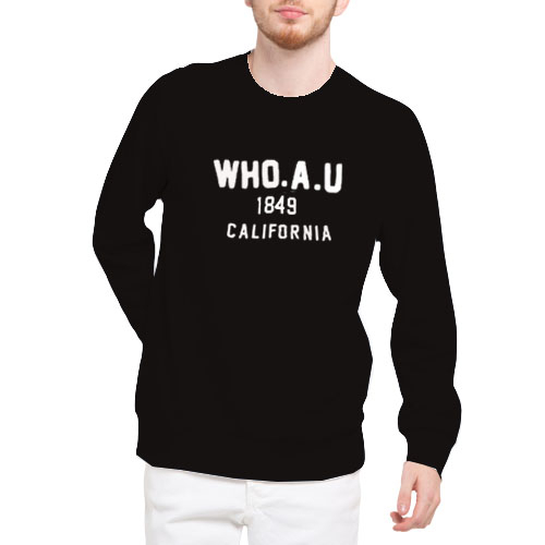 Crewneck WHO.AU California Pull Bordir / Sweater Crewneck WHO Basic Pria Wanita