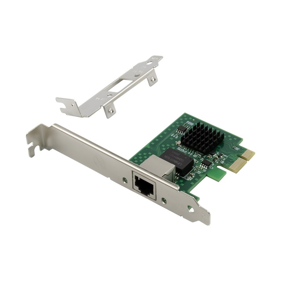 Lan Card Gigabit 2.5G Intel Server Adapter Single Port Pcie x1 i225-v i225t1 i225-t1 i225