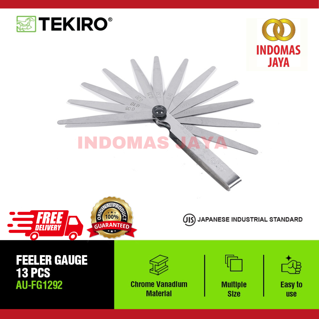 NEW TEKIRO FEELER GAUGE / FULLER 13 PCS / TOOLS - ALAT PERKAKAS VANDER Fuller gauge Feeler gauge