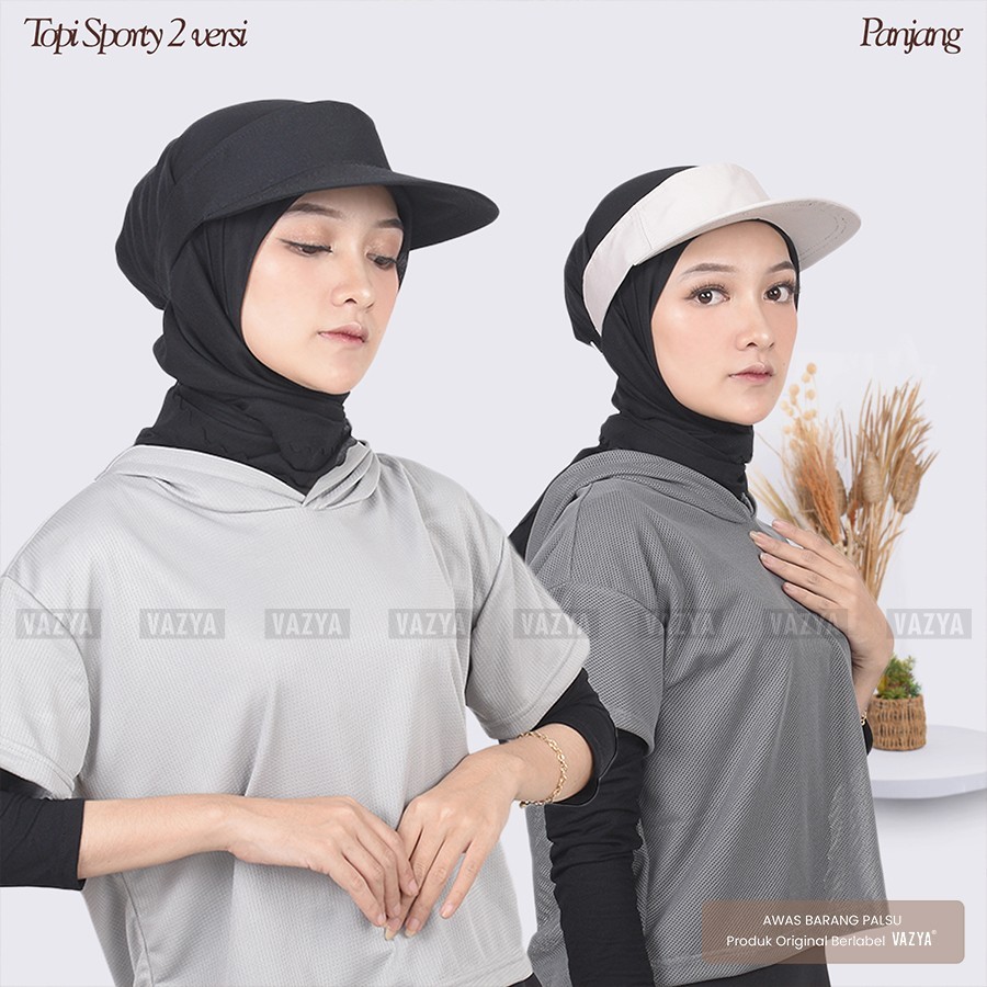 Topi Sporty Wanita Muslimah Long