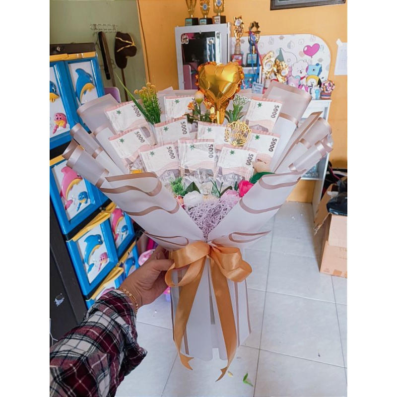 buket uang buket money buket uang kertas bucket money balon | kado ultah teman,pacar,sahabat,rekan b